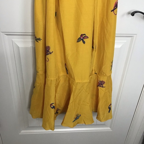 NWT Farm Rio Jungle Tucanos Silk Blend Wrap Dress Size X-Small. - Picture 8 of 11